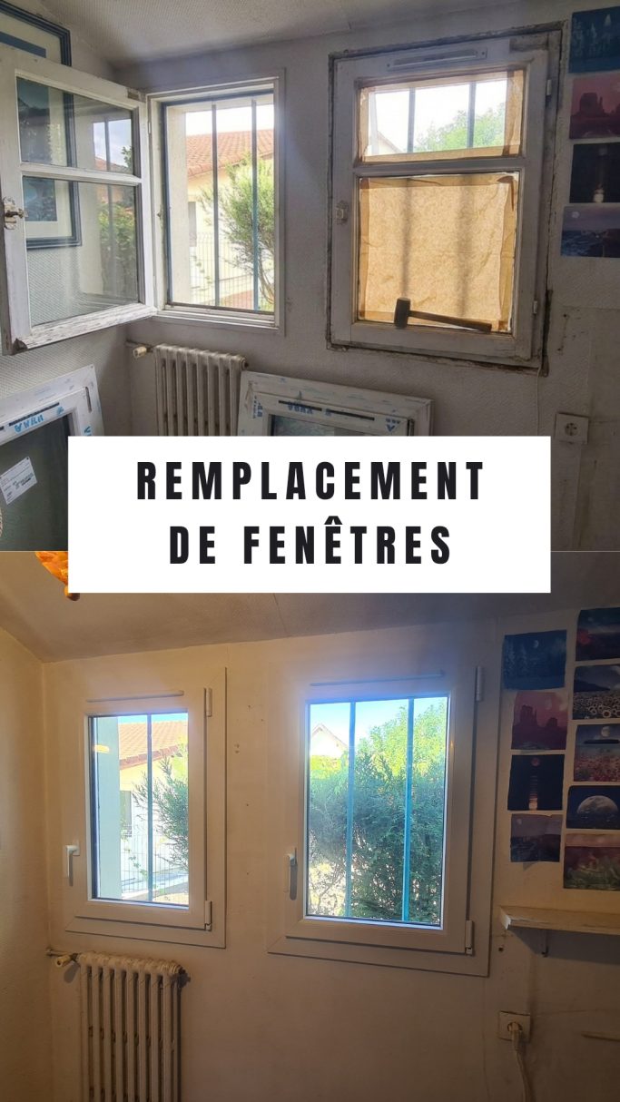 Changement de fenêtres Remplacement de fenêtres